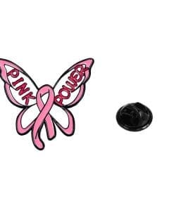 Pink Ribbon | Breast Cancer Awareness 'Pink Power Butterfly' Enamel Pin