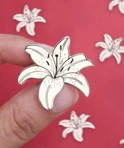 Botanical Bloom 'Madonna Lily' Enamel Pin