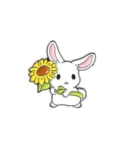 Easter Bunny 'Sunflower' Enamel Pin