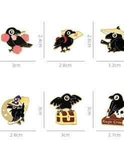 Black Crow 'Warrior' Enamel Pin - Image 4