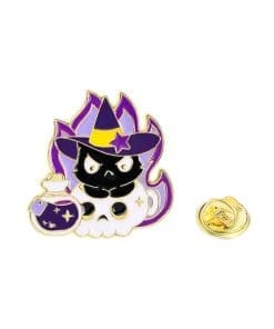 Witchcraft 'Black Cat 'Flaming Potion' Enamel Pin