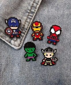 Alternative view of Pixel Chibi 'Thor' Enamel Pin
