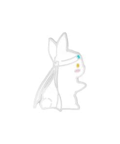 Easter Bunny 'White Ninja' Enamel Pin