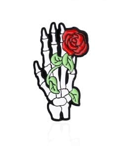 Punk Rose 'Skeleton Hand' Enamel Pin
