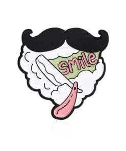 Hair Grooming 'Straight Razor' Enamel Pin