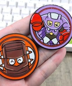 Alternative view of B-Robo Kabutack 'Ganirun | Round Portrait' Enamel Pin