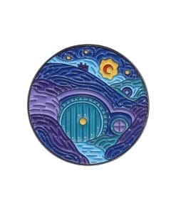 Lord of the Rings 'Starry Night Hobbit House' Enamel Pin