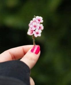 Cherry Blossom Enamel Pin