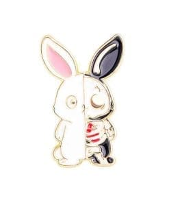 Hallows' Eve 'Bunny Skeleton' Enamel Pin