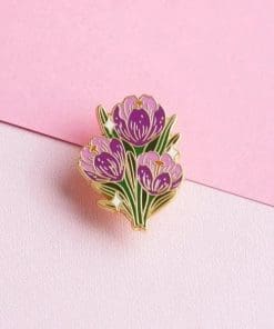 Botanical Bloom 'Crocus' Enamel Pin