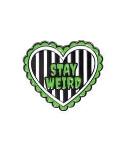 Beetlejuice ‘Stay Weird Heart' Enamel Pin