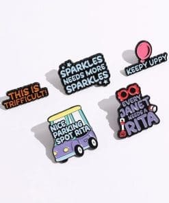 Alternative view of Bluey ' Every Janet Needs A Rita' Enamel Pin