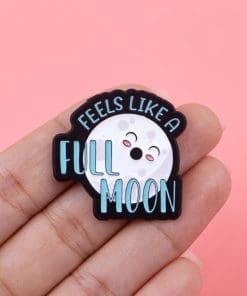 Alternative view of Feels Like Full Moon  Enamel Pin