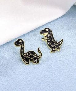 Alternative view of Night Dinosaur 'Tyrannosaurus Constellation' Enamel Pin