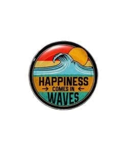 Ocean Adventure 'Happiness Comes in Waves' Enamel Pin
