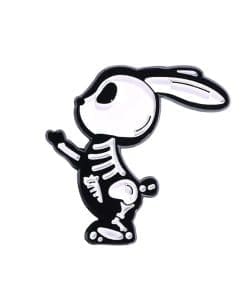 Gothic Fossil 'Rabbit Bones' Enamel Pin
