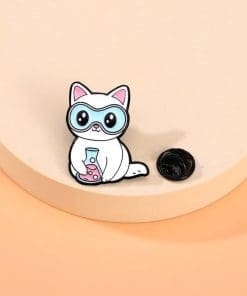 Animal Chemist 'Cat Lab Chem' Enamel Pin