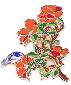 Botanical Bloom 'Pomegranate Flower' Enamel Pin