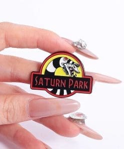 Alternative view of Beetlejuice ‘Sandworm Saturn Park’ Enamel Pin
