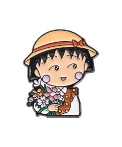 Chibi Maruko Chan ’Momoko Flowers' Enamel Pin