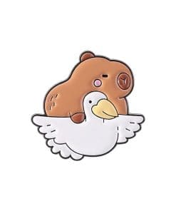 Capybara 'Goose Ride' Enamel Pin