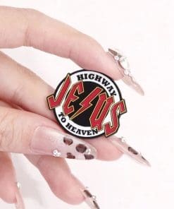 Alternative view of Jesus 'Highway To Heaven' Enamel Pin