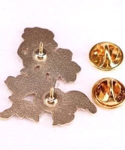 Botanical Bloom 'Pomegranate Flower' Enamel Pin - Image 4