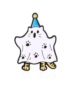Ghost Animal 'Happy Cat' Enamel Pin