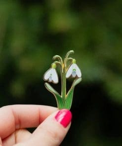 Botanical Bloom 'Snowdrop' Enamel Pin