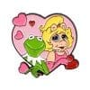 The Muppet 'Kermit and Miss Piggy Love Heart' Enamel Pin