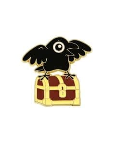Black Crow 'Wooden Chest' Enamel Pin