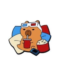 Capybara 'Old School 3D Movie' Enamel Pin