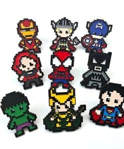 Pixel Chibi 'Batman' Enamel Pin - Image 5