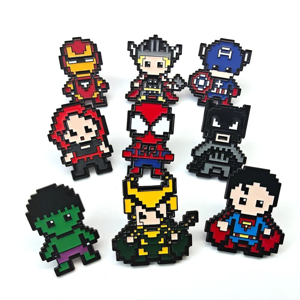Pixel Chibi 'Batman' Enamel Pin - Image 5
