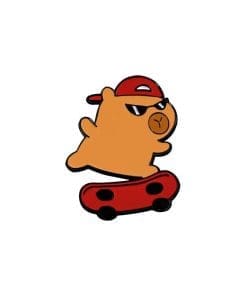 Capybara 'Skateboarding' Enamel Pin
