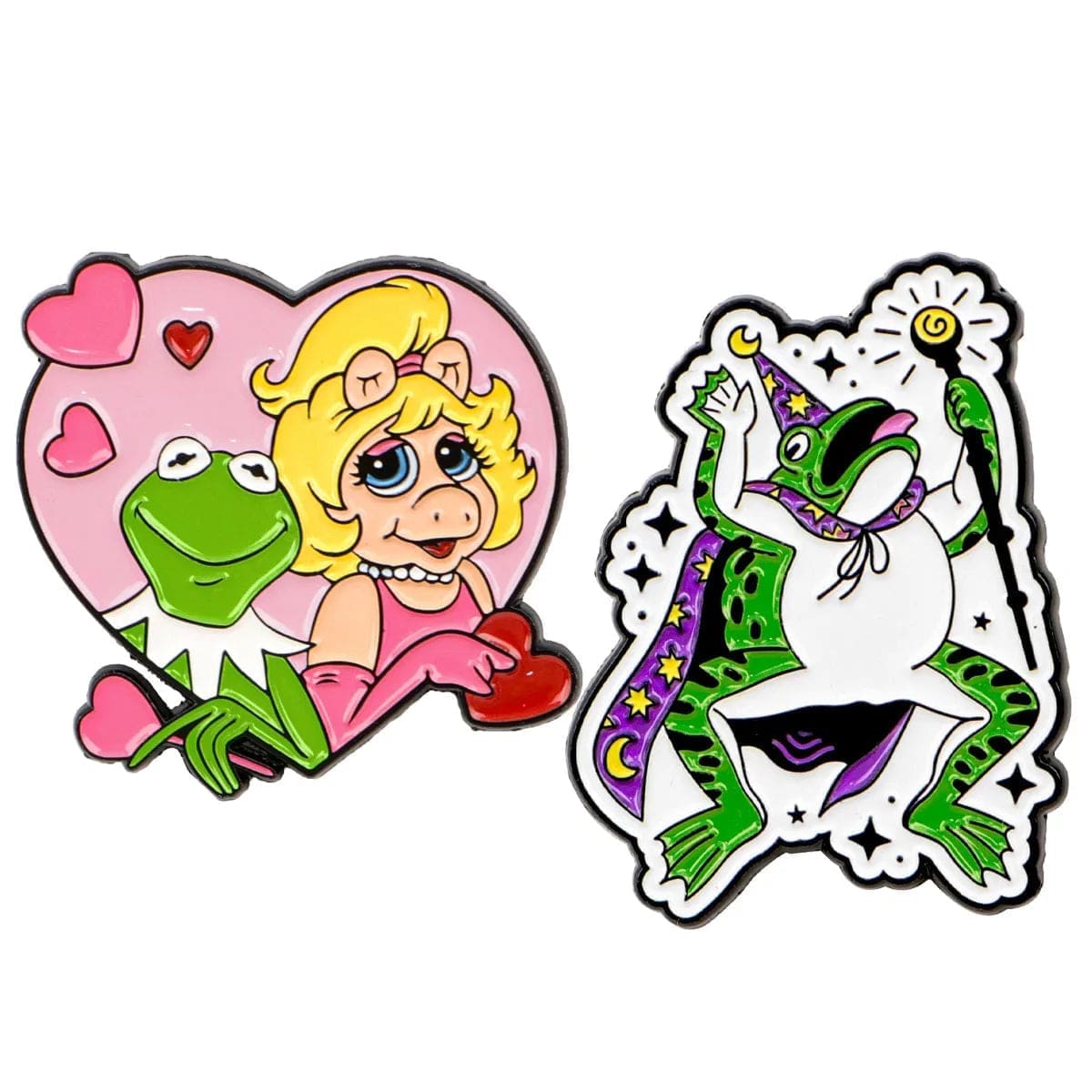 The Muppet 'Kermit and Miss Piggy Love Heart' Enamel Pin - Image 5