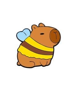 Capybara 'Playing Bee' Enamel Pin