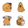 Capybara 'Set of 4 Sluggish Cuteness' Enamel Pin