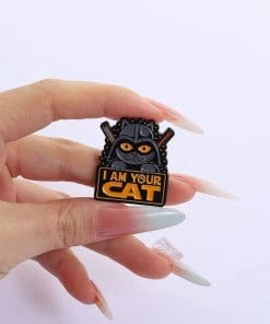 Alternative view of The Dark Side 'I Am Your Cat' Enamel Pin