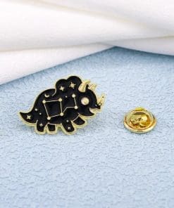 Night Dinosaur 'Triceratops Constellation' Enamel Pin