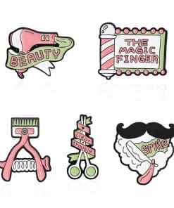 Beauty Salon 'Set of 5 Hairdressing' Enamel Pin