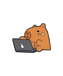 Capybara 'Work Mode' Enamel Pin