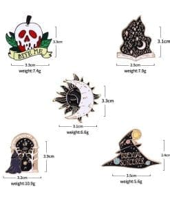 Black Magic 'Eclipse' Enamel Pin - Image 4