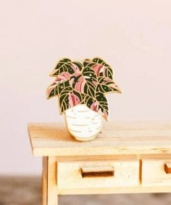 Botanical Bloom 'Pink Princess Philodendron' Enamel Pin