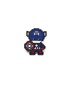 Pixel Chibi 'Captain America' Enamel Pin