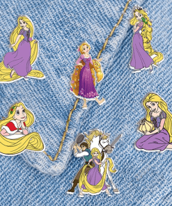 Alternative view of Acrylic Pin 'Tangled | Princess Rapunzel Braided Hair'