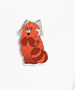 Acrylic Pin 'Turning Red | Surprised Panda Mei Lee'