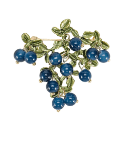Fruit Rhinestone 'Crowberry' Enamel Pin