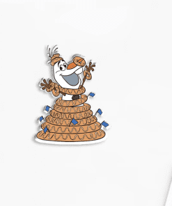 Acrylic Pin ‘Frozen | Olaf Kransekake'