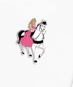 Acrylic Pin 'Sleeping Beauty | Princess Aurora and Samson the Horse'